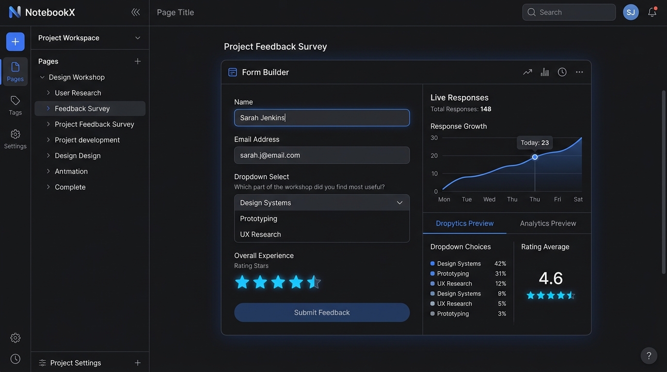 Interactive Custom Form & Survey Block